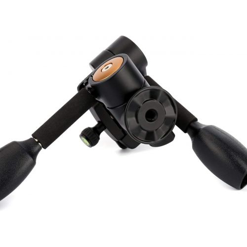  Koolehaoda 360°single Handle Hydraulic Damping Three-dimensional Ball Head with Quick Release Plate for Tripod Monopod