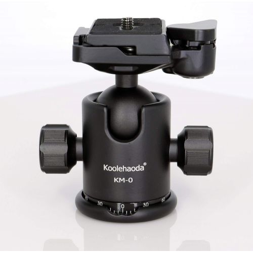  Koolehaoda 360°single Handle Hydraulic Damping Three-dimensional Ball Head with Quick Release Plate for Tripod Monopod