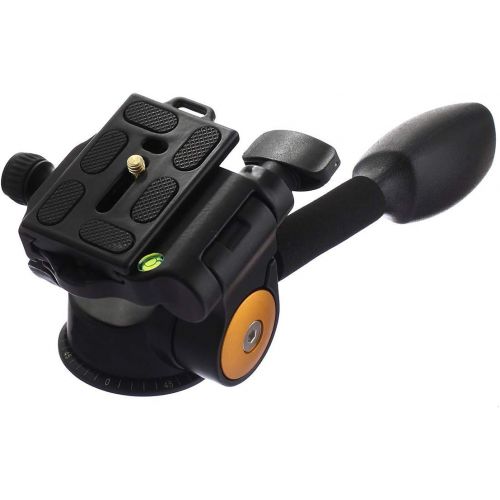  Koolehaoda 360°single Handle Hydraulic Damping Three-dimensional Ball Head with Quick Release Plate for Tripod Monopod