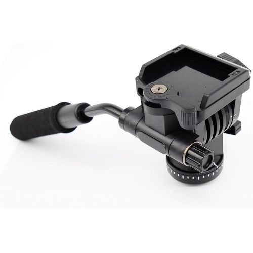  Koolehaoda 360°single Handle Hydraulic Damping Three-dimensional Ball Head with Quick Release Plate for Tripod Monopod