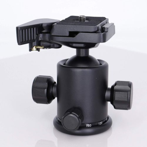  Koolehaoda 360°single Handle Hydraulic Damping Three-dimensional Ball Head with Quick Release Plate for Tripod Monopod