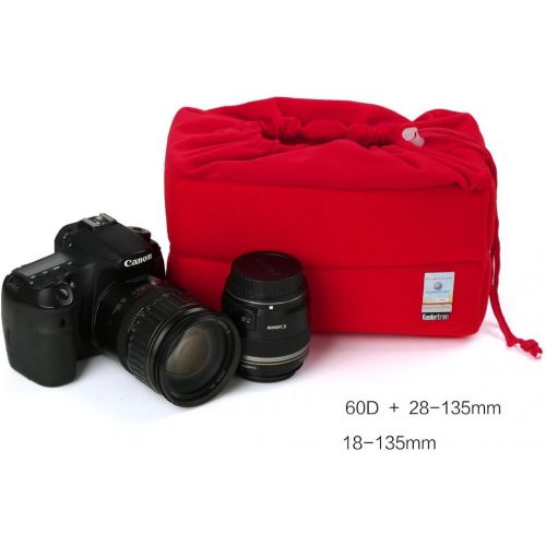  Koolertron Shockproof Camera Photo Bag for SLR SLR TLR Camera Insert Partition Padded Case for Sony Canon Nikon DSLR Shot Or Flash Light