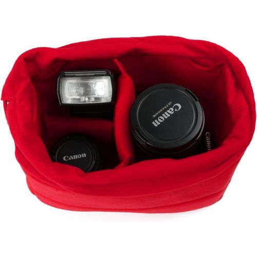  Koolertron Shockproof Camera Photo Bag for SLR SLR TLR Camera Insert Partition Padded Case for Sony Canon Nikon DSLR Shot Or Flash Light