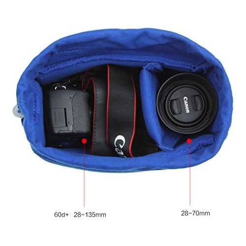  Koolertron Shockproof Camera Photo Bag for SLR SLR TLR Camera Insert Partition Padded Case for Sony Canon Nikon DSLR Shot Or Flash Light