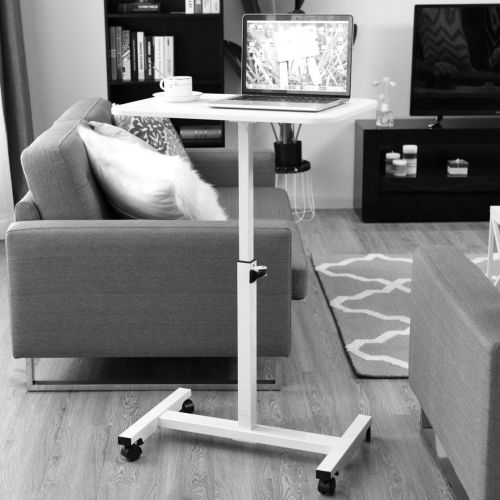  Koonlert@shop Laptop Notebook Smartphone Portable Table Height Adjustable Rolling Stand Desk Cart Sofa Tray Living Room School Home Office Furniture #1852