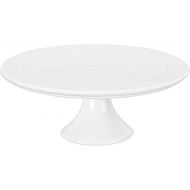 Kootek White Cake Stand, 10 x 10 Inches Porcelain Cake Plate Cake Pedestal Stand Display Dessert Stand for Party, Wedding, Birthday, Baby Shower