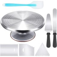 Kootek Aluminium Cake Turntable Set, Baking Tools with Revolving 12