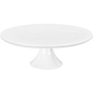 Kootek White Cake Stand, 12 x 12 Inches Porcelain Cake Plate Cake Pedestal Stand Display Dessert Stand for Party, Wedding, Birthday, Baby Shower