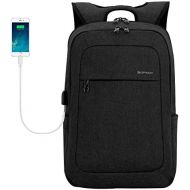 [아마존 핫딜]  [아마존핫딜]Kopack 17 Inch Laptop Backpack Water Resistant/USB Charing/Anti-Theft Shockproof Slim Travel Computer Back Pack for College Business Grey Black