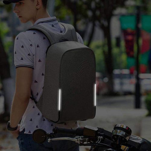  [아마존핫딜][아마존 핫딜] KOPACK Waterproof Anti Theft Laptop Backpack Usb Charging Port Business Scan Smart With Rain Cover 15.6 Inch Gray Black Kp626