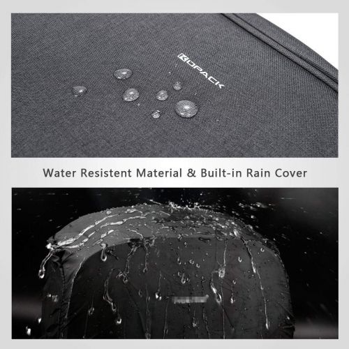  [아마존핫딜][아마존 핫딜] KOPACK Waterproof Anti Theft Laptop Backpack Usb Charging Port Business Scan Smart With Rain Cover 15.6 Inch Gray Black Kp626