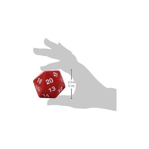  Koplow Games Red Jumbo Dice D20 Count Down 55mm Dice