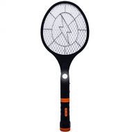 Koramzi F-12 Electric Mosquito Swatter/Bug Zapper with Rechargeable Battery, and Removable Flash Light and Handle Light