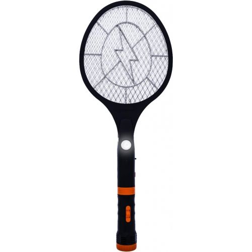  Koramzi F-12 Electric Mosquito Swatter/Bug Zapper with Rechargeable Battery, and Removable Flash Light and Handle Light