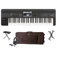 Korg},description:This Korg workstation package includes the Krome 61-Key Workstation with an On-Stage Heavy-Duty Deluxe Keyboard Stand, a Musician Gear Deluxe Keyboard Bench, a pa