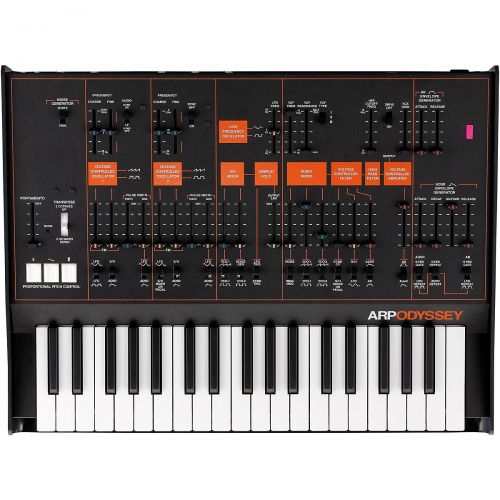  Korg},description:Today, Korg has brought back the new and improved ARP Odyssey. With the advisory assistance of David Friend, the co-founder of ARP Instruments, Korg has completel