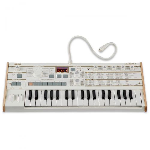  Korg},description:The microKORG-S analog modeling synthesizer was an instant success when it was released in 2002. Since then, it has found its way into the hands of musicians all