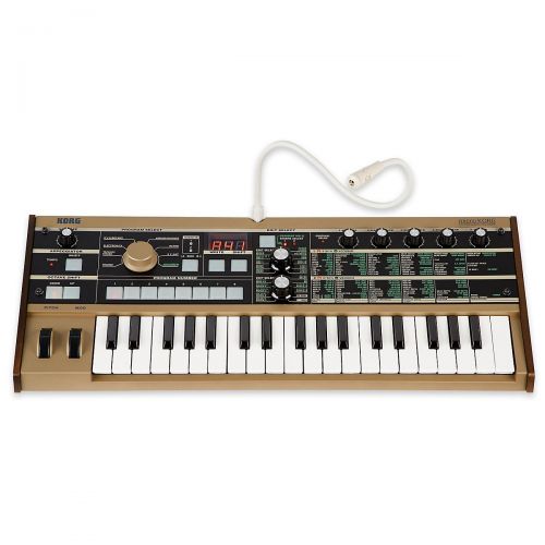  Korg},description:It has been fifteen years since microKORG’s release in 2002, and now in 2017, a 15th anniversary platinum-color model is now available. The stylish operating pane