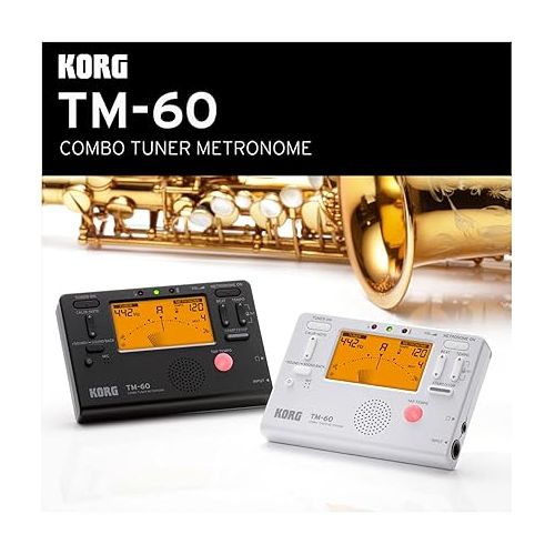  Korg TM60BK Tuner Metronome, Black