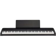 Korg B2 Portable Digital Piano with 88-Key Full Size Weighted Keyboard, Built-in Speakers, Music Stand, Sustain Pedal, and Power Supply (B2BK)