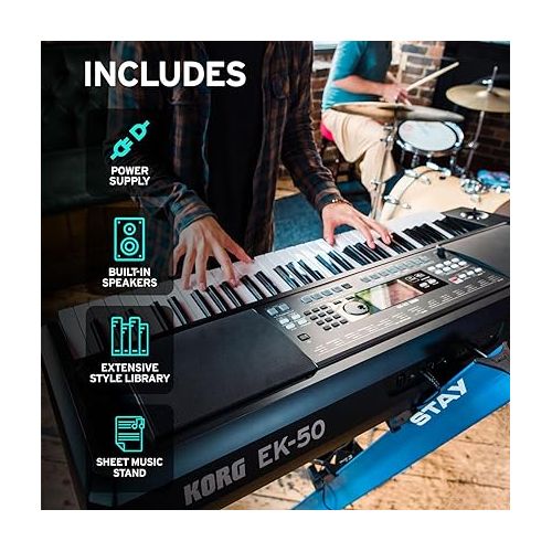  Korg, 61-Key Keyboards & Pianos (EK50)