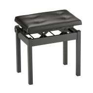 Korg PC-550 Height Adjustable Piano Bench, Black