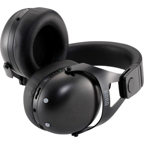  Korg NCQ1 Smart Noise-Canceling DJ Headphones with Bluetooth (Black)