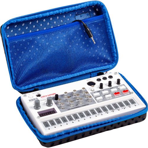  Korg CC-Volca Soft Case for Single Volca Synthesizer (Black/Blue)