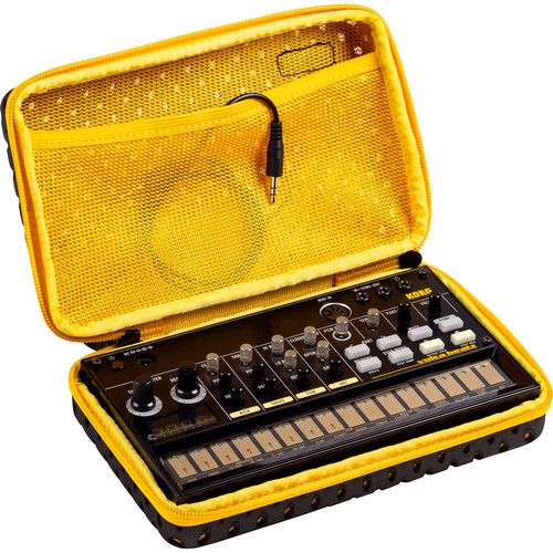  Korg CC-Volca Soft Case for Single Volca Synthesizer (Black/Yellow)