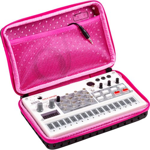  Korg CC-Volca Soft Case for Single Volca Synthesizer (Black/Pink)