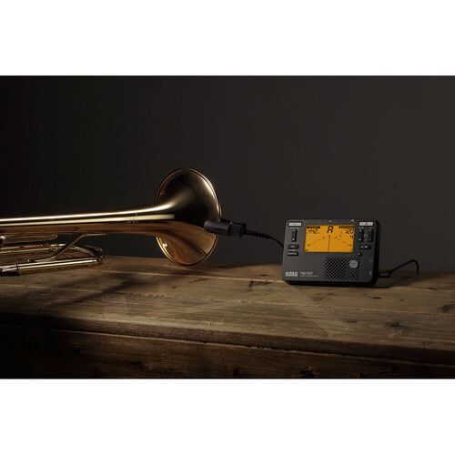  Korg TM-70T Handheld Tuner and Metronome with CM-400 Contact Microphone (Black)