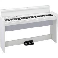 Korg LP-380U 88-Key Slim Digital Piano with Speakers (White)