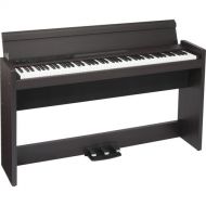 Korg LP-380U 88-Key Slim Digital Piano with Speakers (Rosewood Grain)