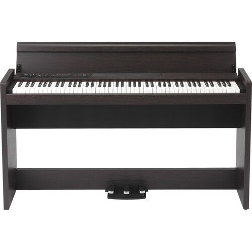  Korg LP-380U 88-Key Slim Digital Piano with Speakers (Rosewood Grain)