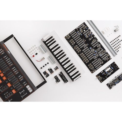  Korg ARP Odyssey FS Kit Analog Duophonic Synthesizer with Full-Sized Keys (Black/Orange)