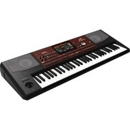 Korg Pa700 61-Key Professional Arranger with Touchscreen and Speakers (Black / Dark Red)