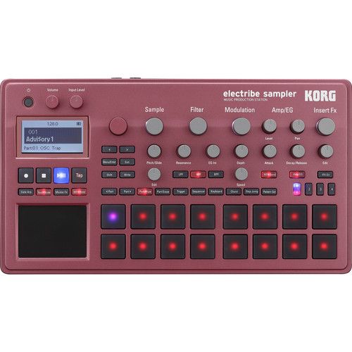  Korg Electribe Sampler Music Production Station with V2.0 Software (Red)