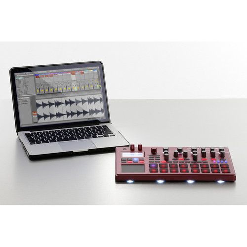  Korg Electribe Sampler Music Production Station with V2.0 Software (Red)