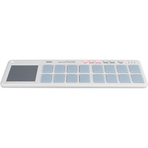  Korg nanoPAD2 Slimline USB MIDI Controller (White)