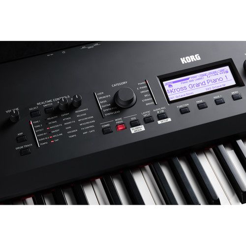  Korg KROSS 2-88 88-Key Synthesizer Workstation (Super Matte Black)