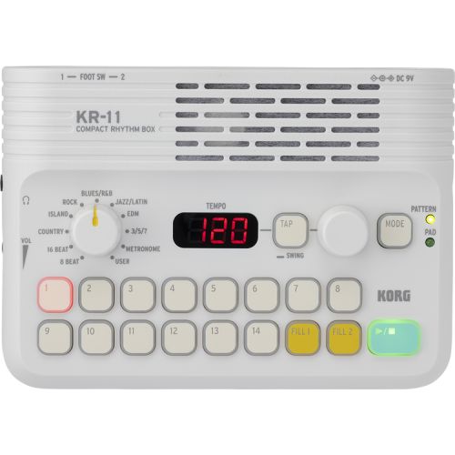  Korg KR-11 Compact Rhythm Box with Power Adapter