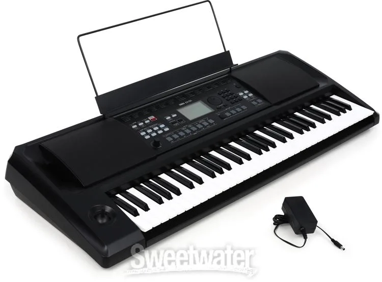  Korg EK-50 61-key Arranger Keyboard Essentials Bundle