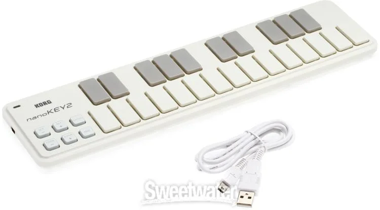  Korg nanoKEY2 25-key Keyboard Controller - White