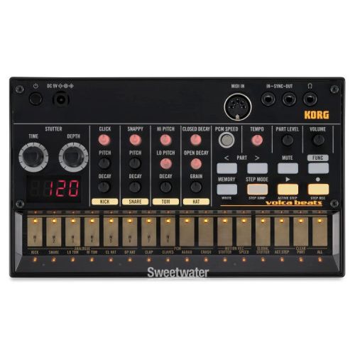  Korg Volca Bass and Volca Beats Bundle with Rack and Case