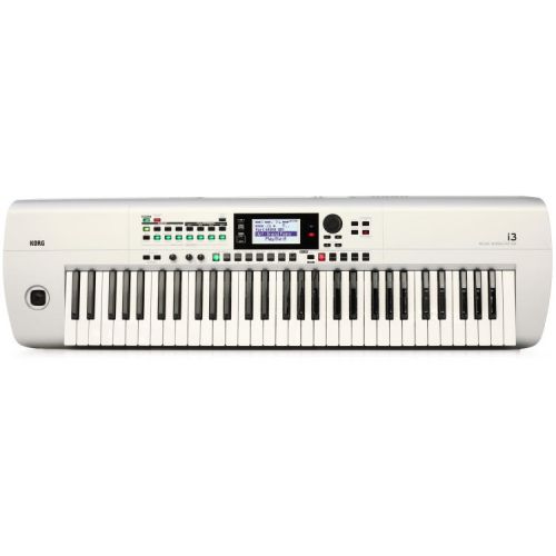  Korg i3 Arranger Keyboard Stage Bundle - Silver