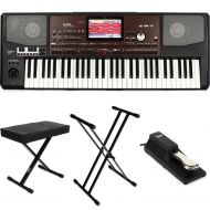 Korg Pa700 Oriental 61-key Arranger Workstation Essentials Bundle