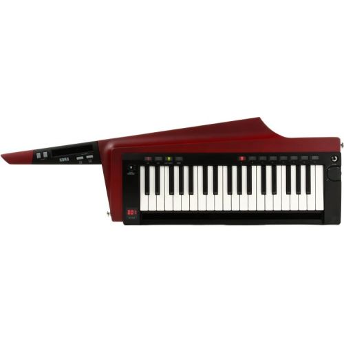  Korg RK-100S2 37-key Keytar Cable Bundle - Red