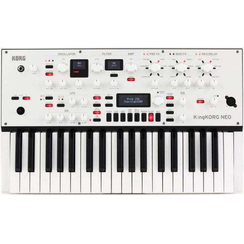  Korg KingKORG Neo 37-key Virtual Analog Synthesizer and Vocoder with Messenger Bag