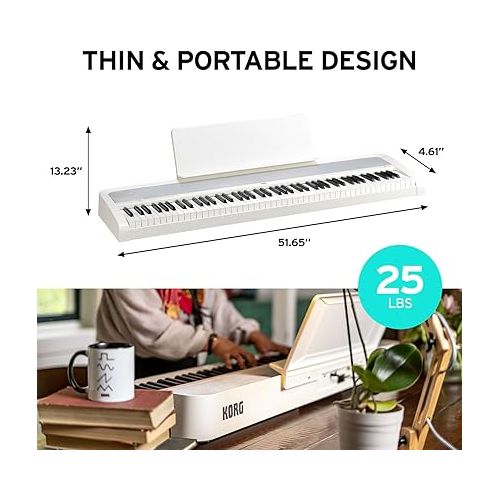  Korg B2SP Digital Piano Package - White