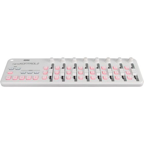  Korg nanoKONTROL2 Slim-Line USB MIDI Controller (White)